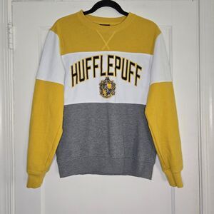 Hufflepuff Harry Potter Sweatshirt Womens Small Universal Studios
